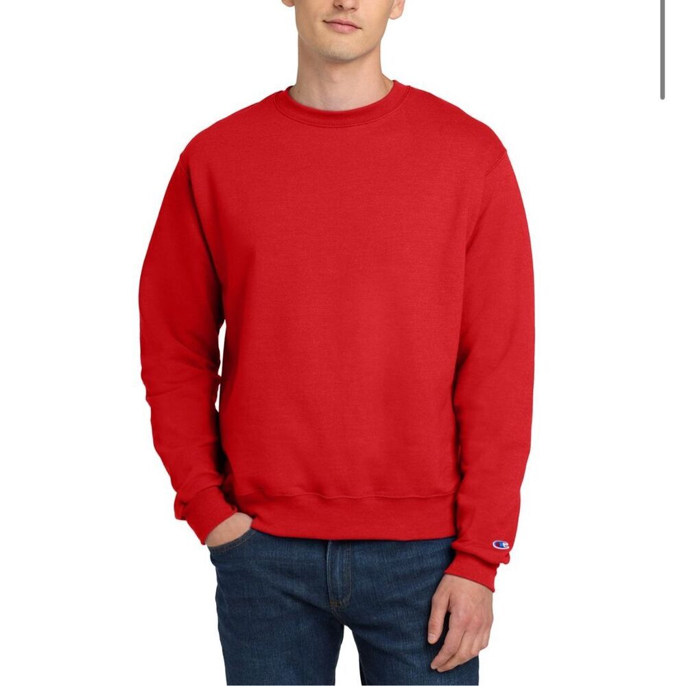 Champion Powerblend Crewneck Sweatshirt red men's 2XL NEW